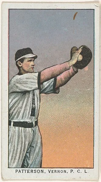 Patterson, Vernon, Pacific Coast League, from the "Obak Baseball Players" set (T212), issued by the American Tobacco Company to promote Obak Mouthpiece Cigarettes — American Tobacco Company