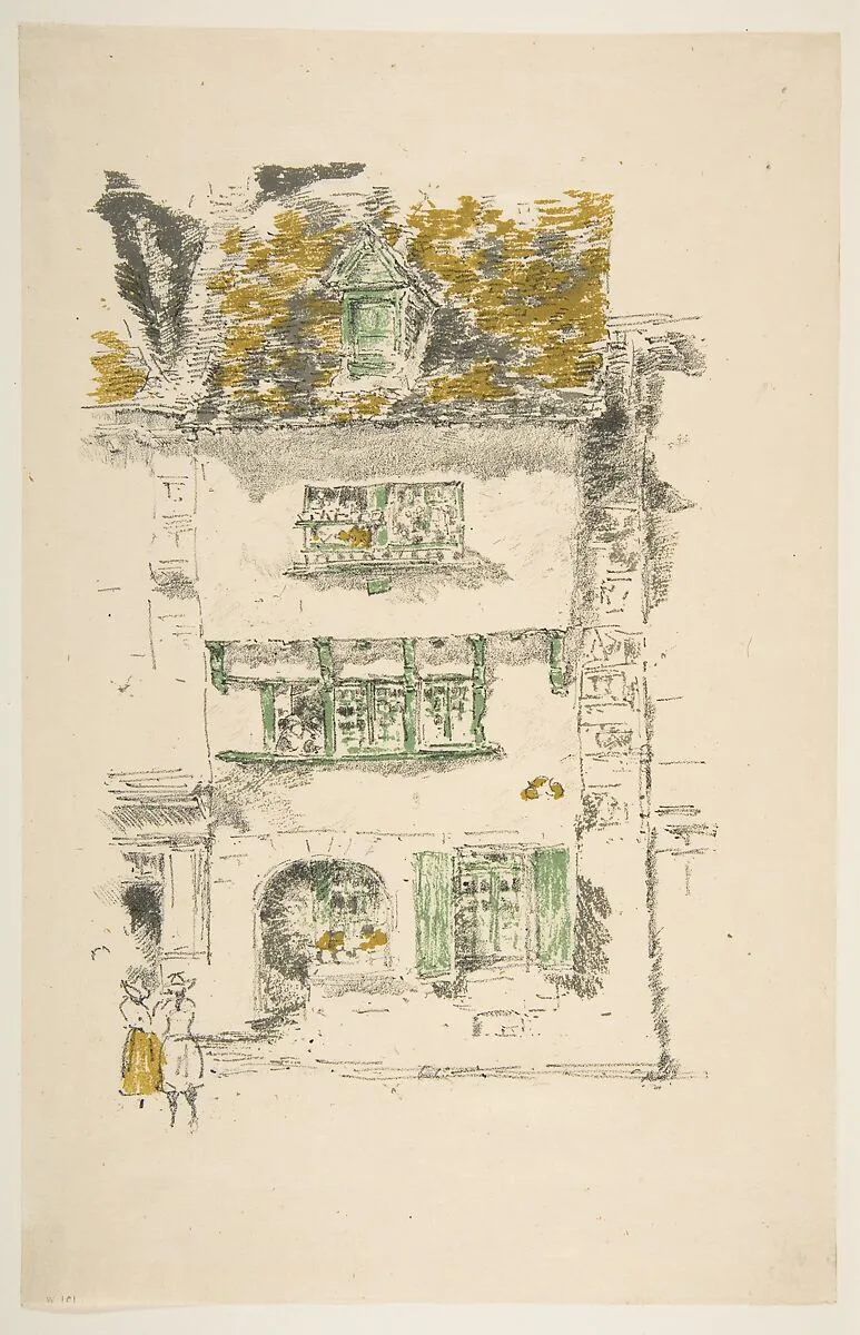 Yellow House, Lannion — James McNeill Whistler
