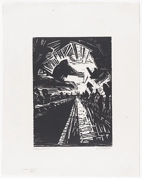 Straight Canal (Gerarder Kanal) — Erich Heckel|Erich Heckel