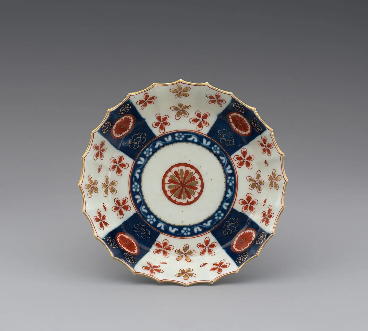 Saucer (part of a service) — Worcester factory
