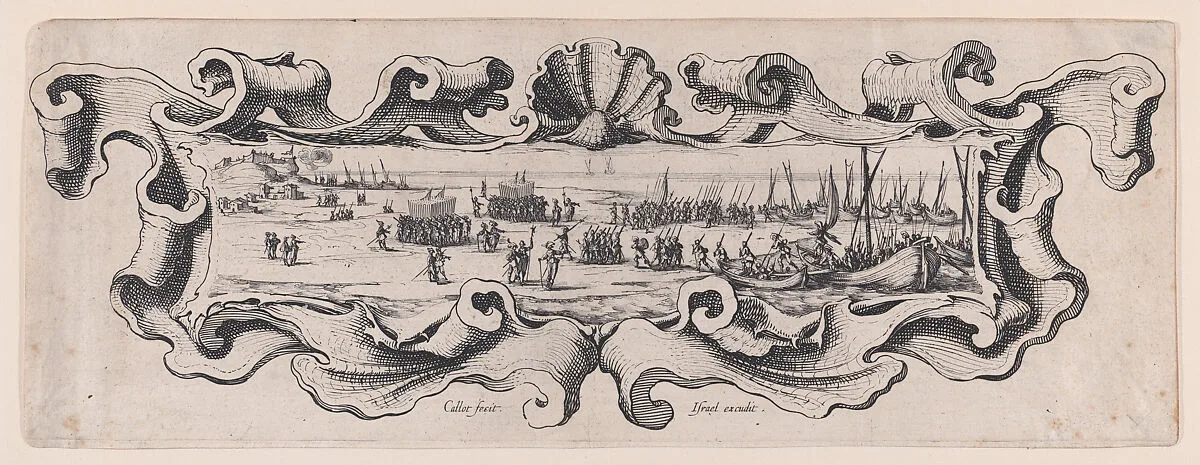 Le Débarquement des Troupes (The Landing of the Troops) — Jacques Callot|Israël Henriet