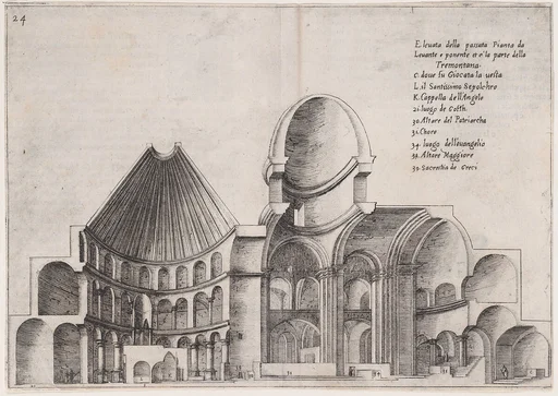 20th Plate, from Trattato delle Piante & Immagini de Sacri Edifizi di Terra Santa (Treatise of the Plans & Images of the Sacred Buildings of the Holy Land)