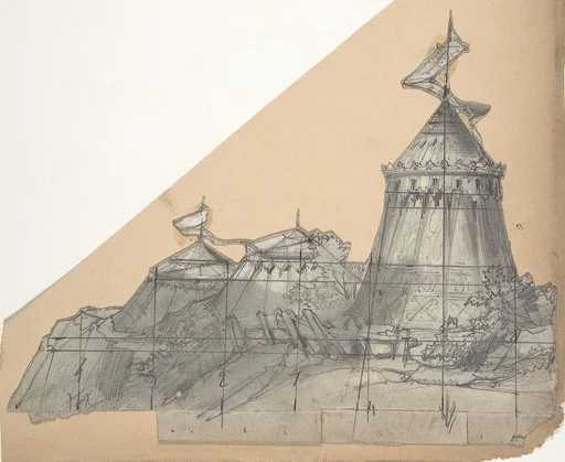 Design for a Stage Set at the Opéra, Paris: A Tent