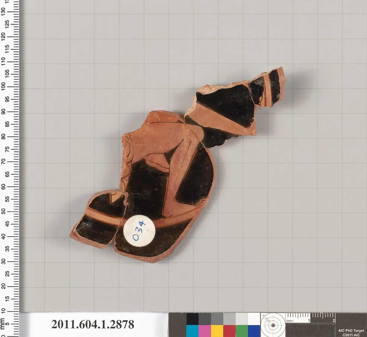 Terracotta fragment of a kylix (drinking cup) — Unknown