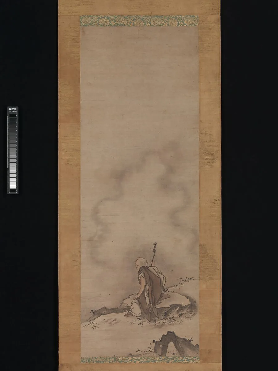 霊彩筆 豊干寒山拾得図|Fenggan, Hanshan, and Shide — Reisai