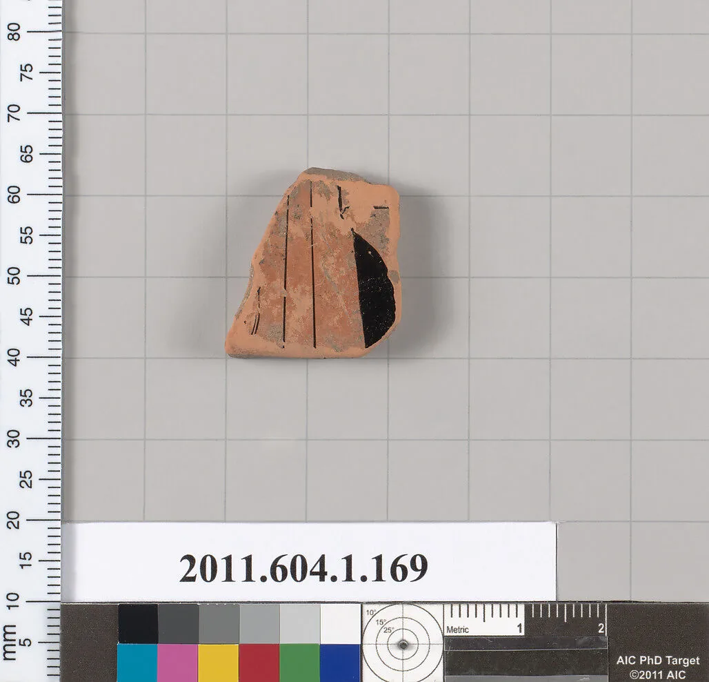 Terracotta fragment of a kylix (drinking cup) — Unknown