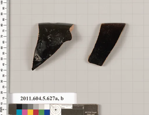 Terracotta rim fragments of kylikes (drinking cups)