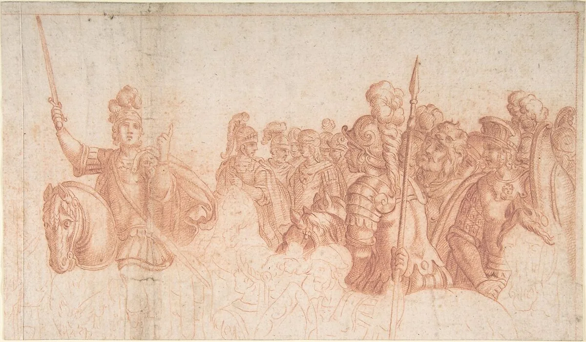 Study of Ancient Soldiers — Anonymous, French, 17th century
