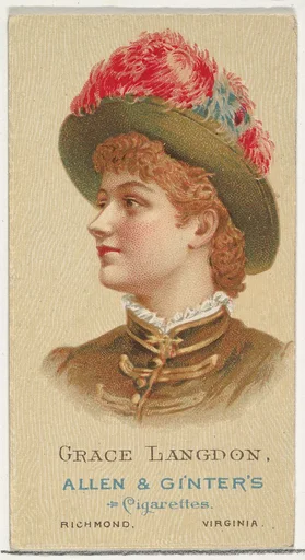 Grace Langdon, from World's Beauties, Series 2 (N27) for Allen & Ginter Cigarettes