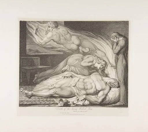 Death of the Strong Wicked Man, from "The Grave," a Poem by Robert Blair
