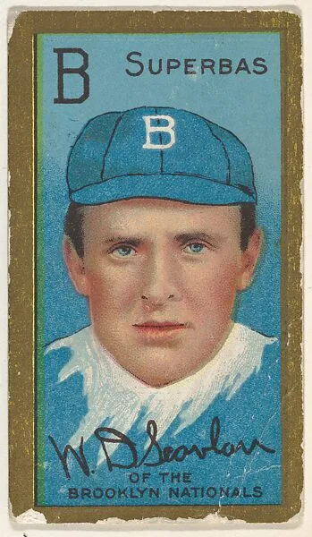 W. D. Scanlan, Brooklyn Superbas, National League, from the "Baseball Series" (Gold Borders) set (T205) issued by the American Tobacco Company — American Tobacco Company