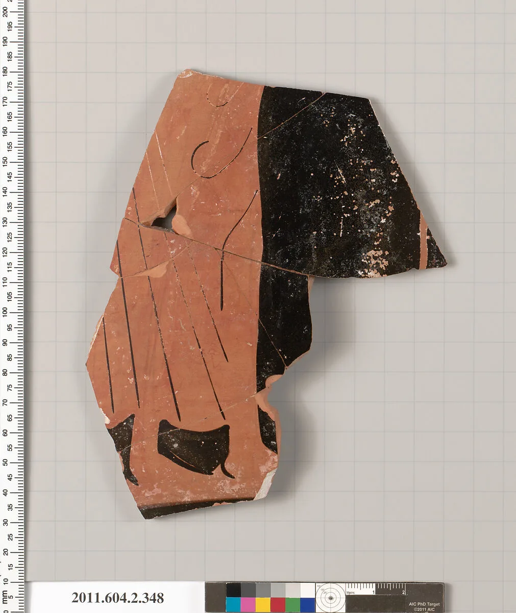 Terracotta fragment of a column-krater (bowl for mixing wine and water) — Unknown