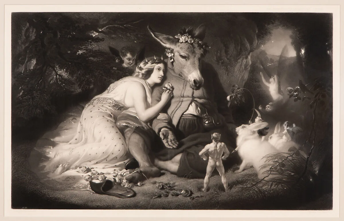 A Midsummer Night's Dream (Shakespeare, Act 4, Scene 1) — Sir Edwin Henry Landseer|Samuel Cousins|William Shakespeare