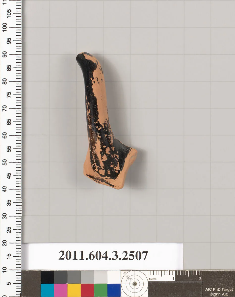 Terracotta fragment of a kylix (drinking cup) — Unknown
