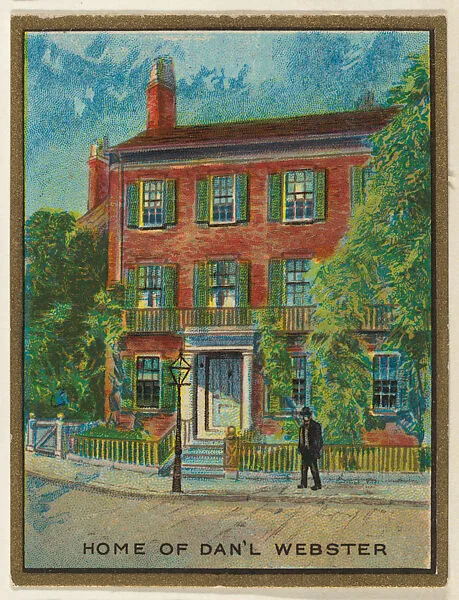 Home of Daniel Webster, from the "Historic Homes" series (T69), issued with Helmar Cigarettes by S. Anargyros Tobacco Company — S. Anargyros Tobacco Company