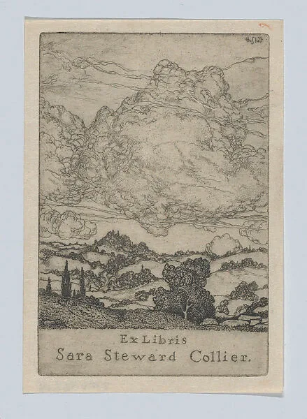 Ex Libris Sara Steward Collier — Ernest Haskell