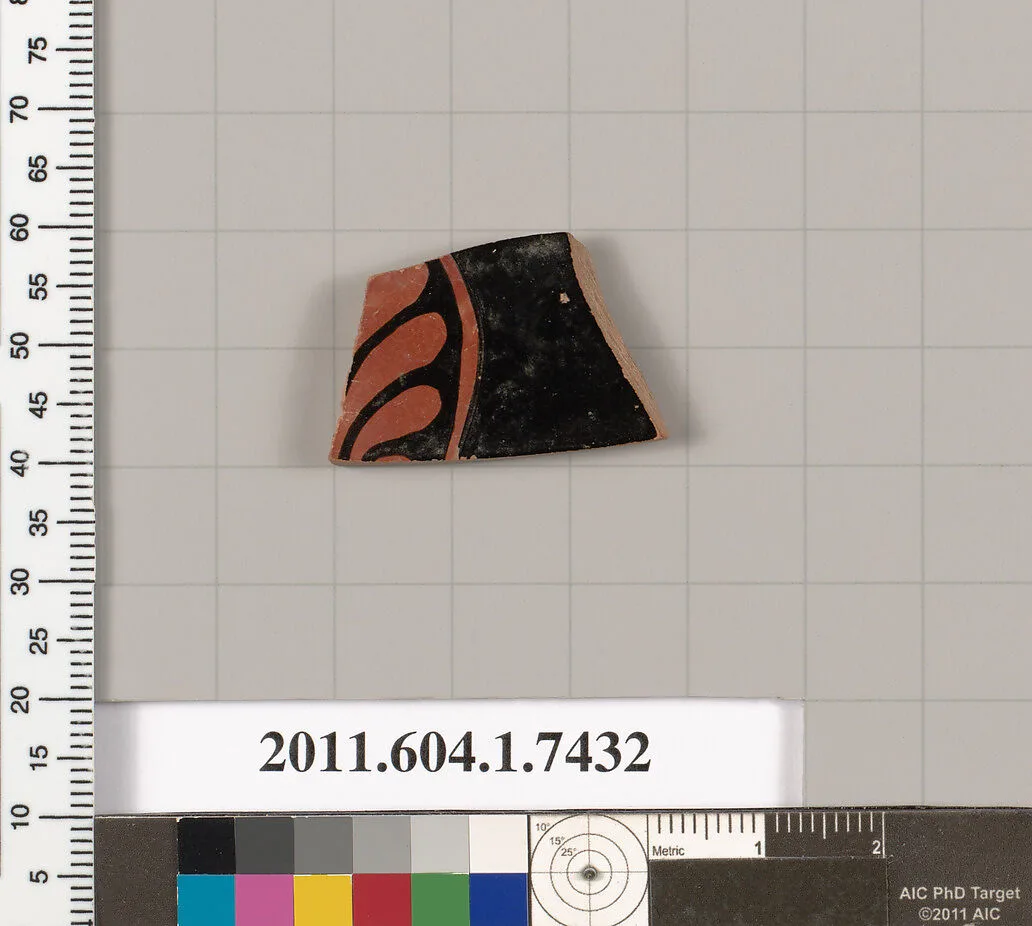 Terracotta fragment of a kylix (drinking cup) — Unknown
