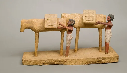 Model of Two Donkeys with Drivers