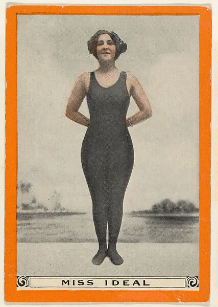 Miss Ideal, No. 12, Somersaults in the Water, from the Champion Women Swimmers series (T221), issued by Pan Handle Scrap — Pan Handle Scrap Company