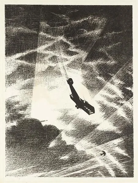 Swooping Down on a Taube from The Great War: Britain's Efforts and Ideals — Christopher Richard Wynne Nevinson