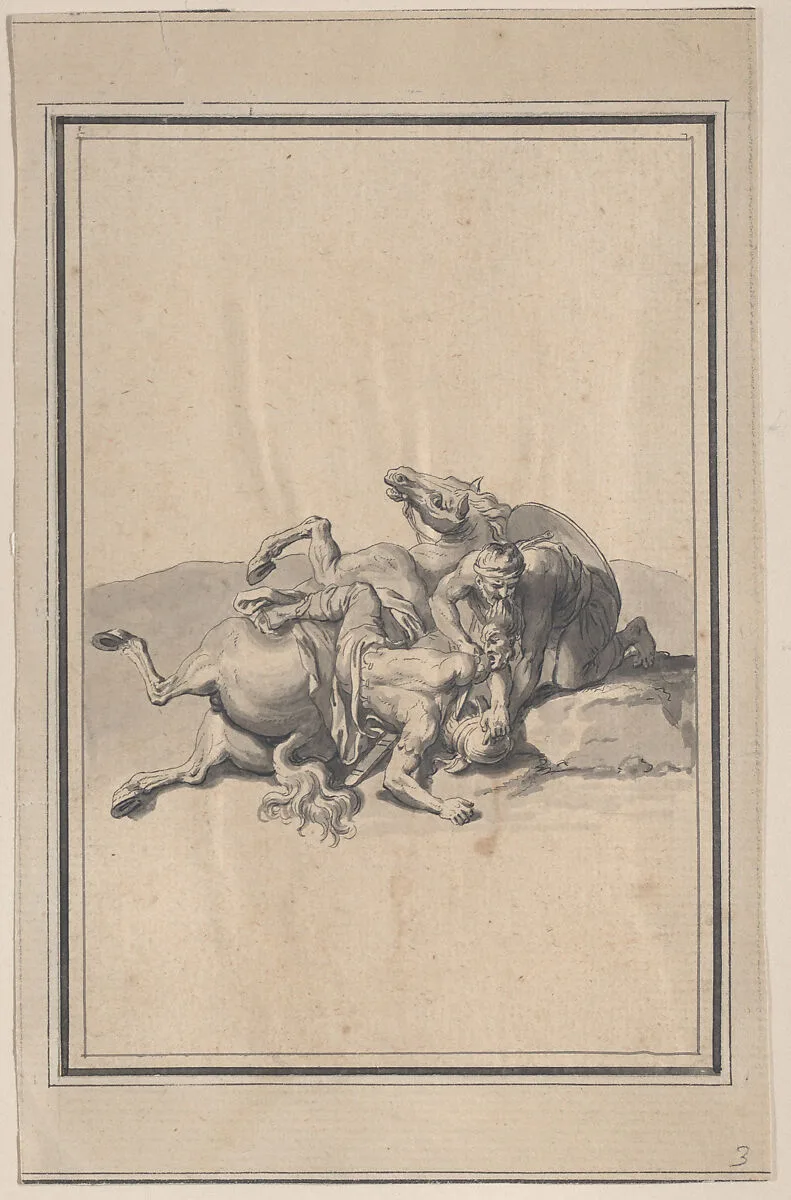 Vignette from the Battle of Milvian — Bernard Picart|Charles Le Brun