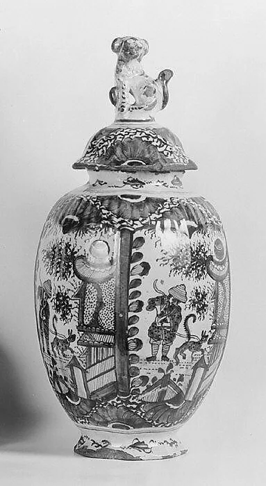 Jar with cover (part of a garniture) — Unknown