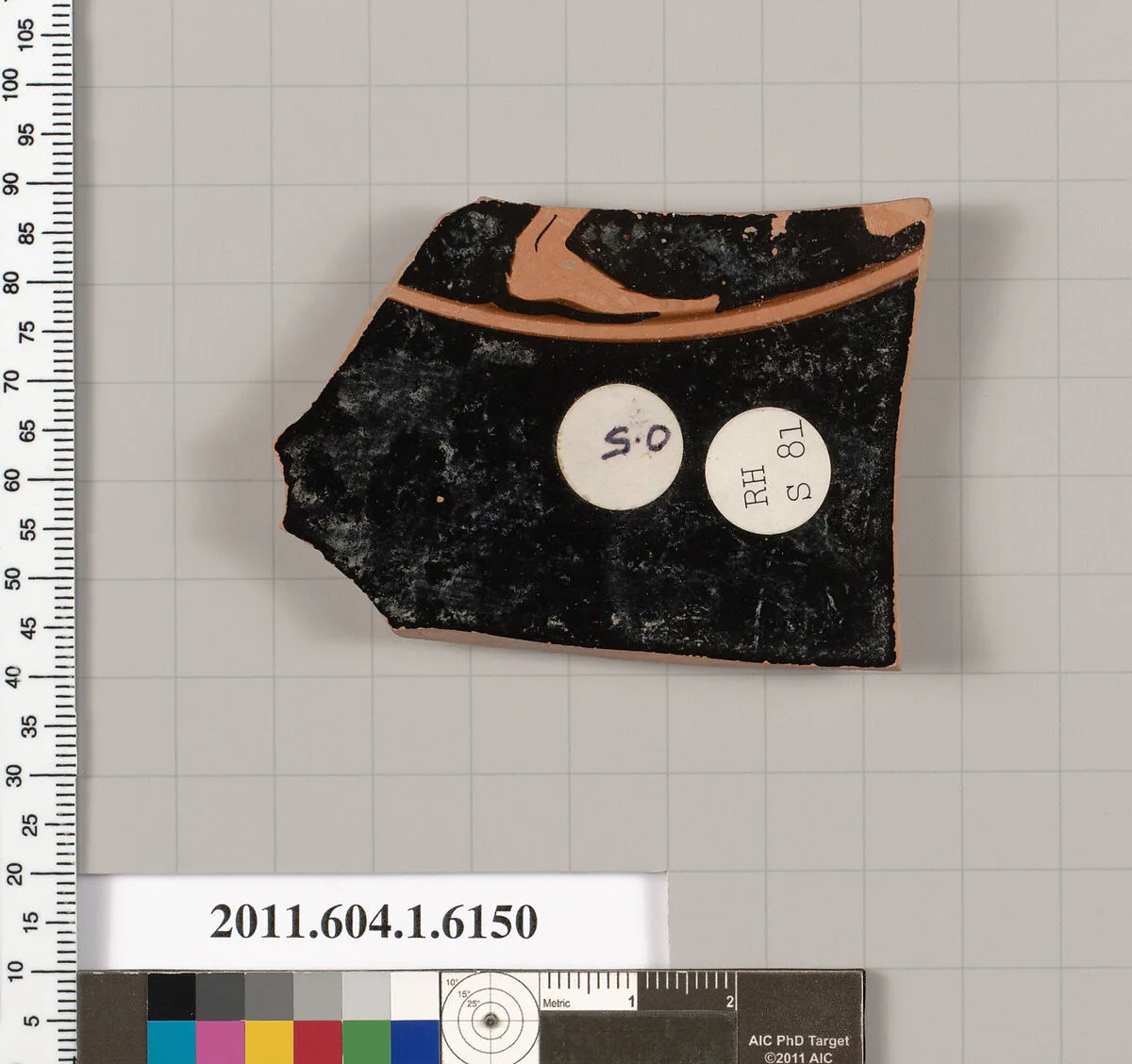 Terracotta fragment of a kylix (drinking cup) — Unknown