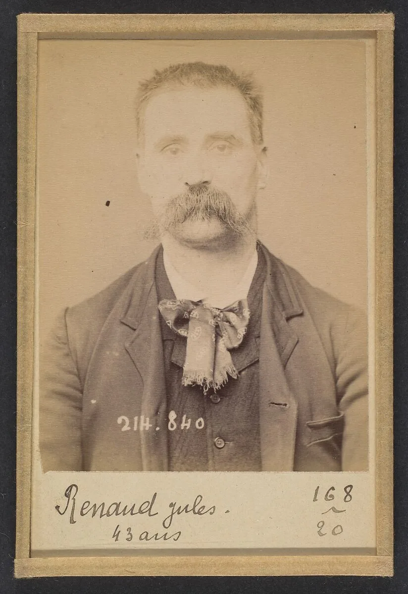 Renaud. Jules. 41 ans, né à Anteuil (Doubs). Cordonnier. Anarchiste. 27/2/94. — Alphonse Bertillon