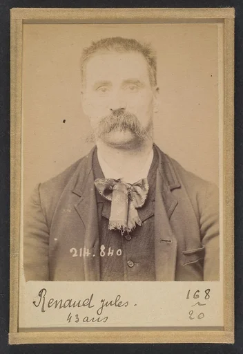 Renaud. Jules. 41 ans, né à Anteuil (Doubs). Cordonnier. Anarchiste. 27/2/94.
