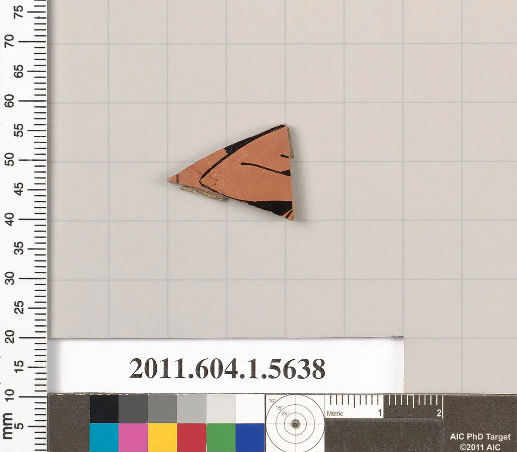 Terracotta fragment of a kylix (drinking cup) — Unknown