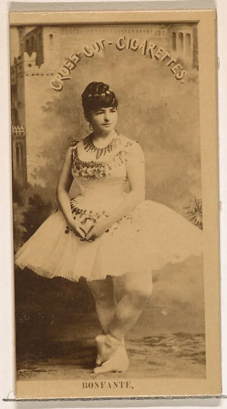 Bonfante, from the Actors and Actresses series (N145-2) issued by Duke Sons & Co. to promote Cross Cut Cigarettes — W. Duke, Sons & Co.