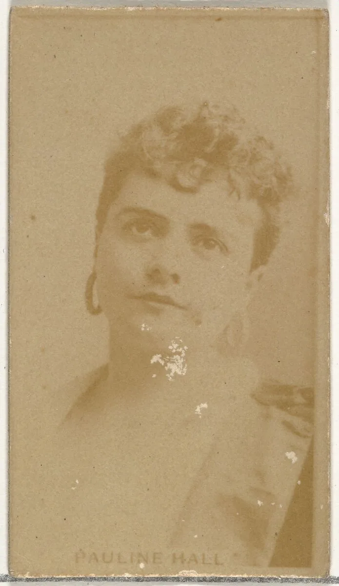 Pauline Hall, from the Actors and Actresses series (N145-8) issued by Duke Sons & Co. to promote Duke Cigarettes — W. Duke, Sons & Co.|American Tobacco Company