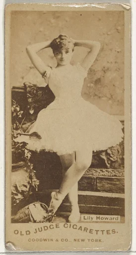 Lily Howard, from the Actors and Actresses series (N171) for Old Judge Cigarettes