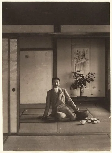 Self-Portrait, Adolf de Meyer in Japanese house