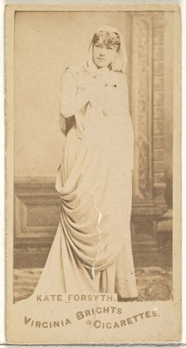 Kate Forsyth, from the Actors and Actresses series (N45, Type 1) for Virginia Brights Cigarettes — Allen & Ginter