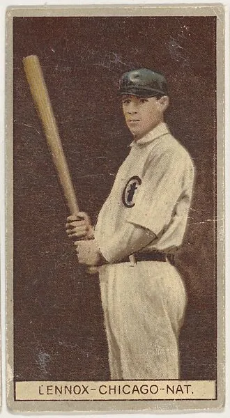 Edgar Lennox, Chicago, National League, from the Brown Background series (T207) for the American Tobacco Company — American Tobacco Company