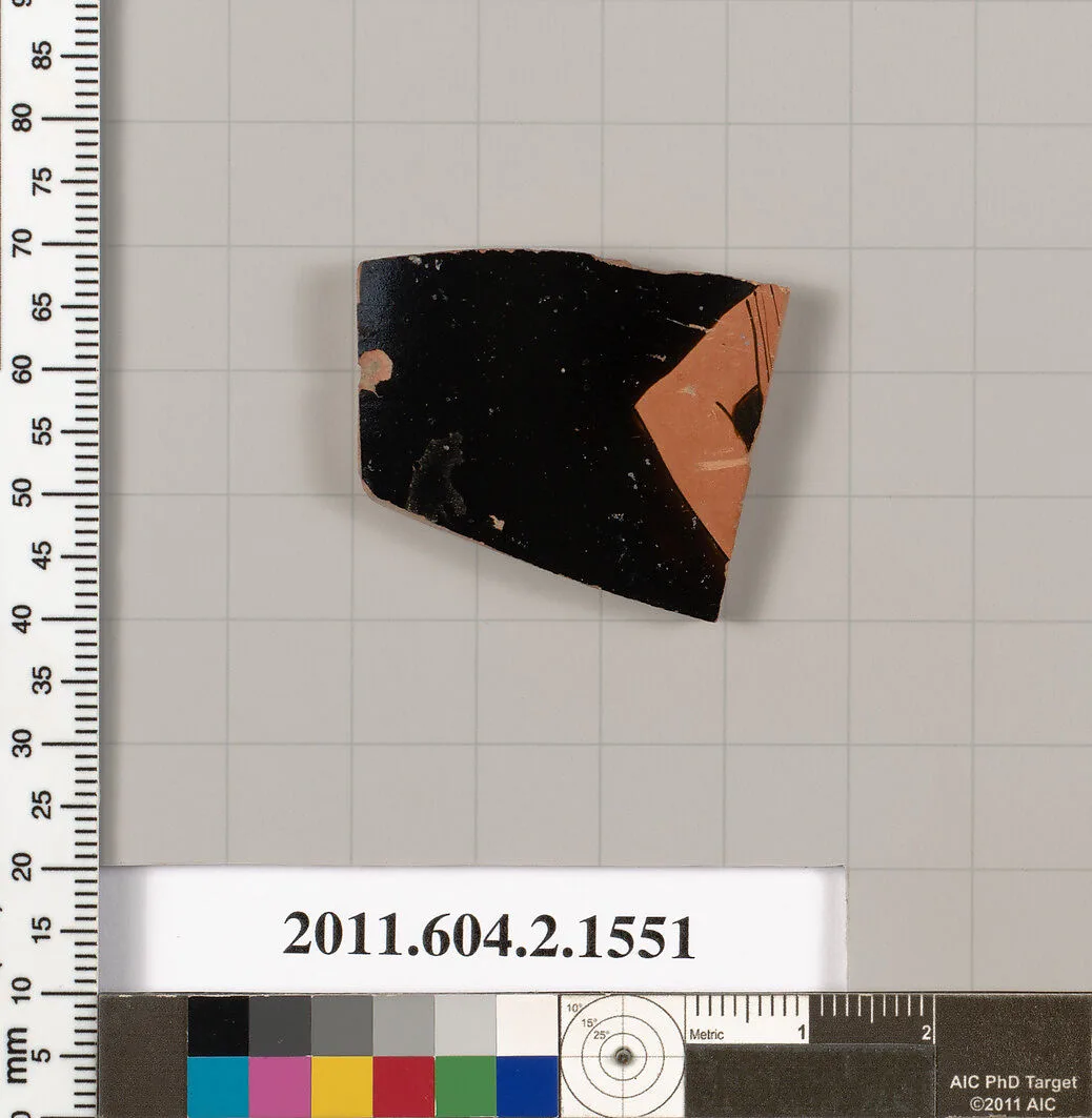 Terracotta fragment of a skyphos (deep drinking cup) — Unknown