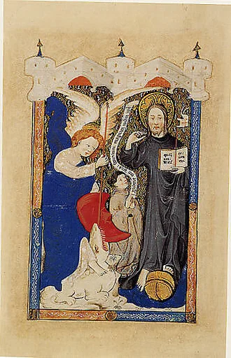Saint Michael Presenting a Donor to Christ as Salvator Mundi