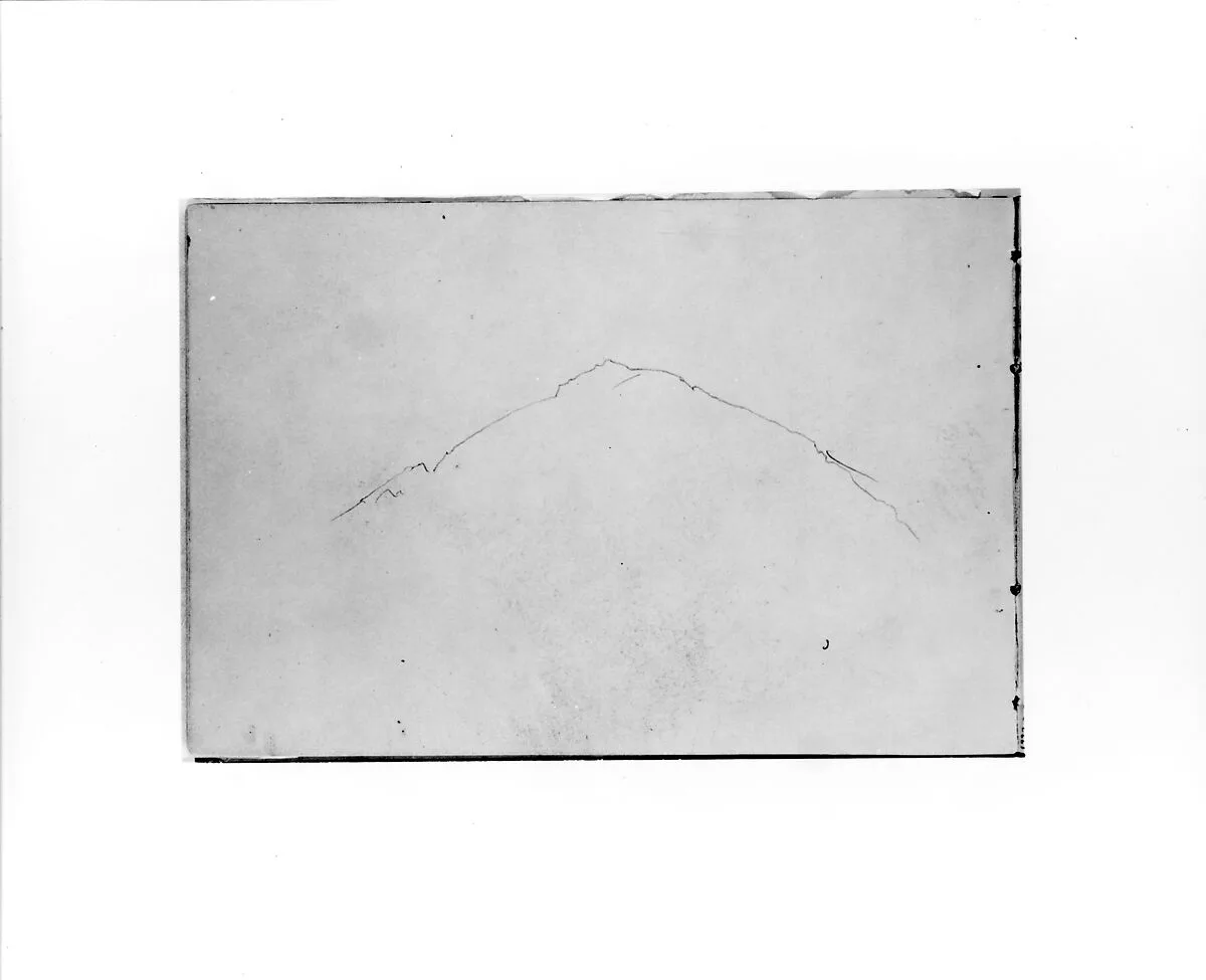 Mountain Sketch (from Sketchbook X) — William Trost Richards