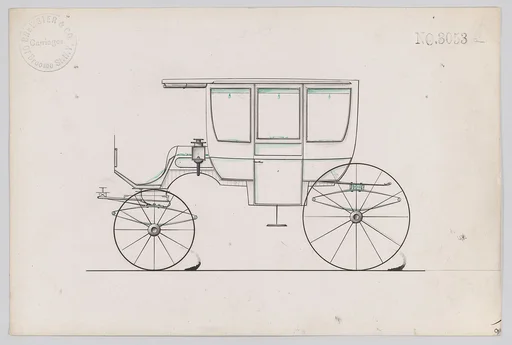 Design for 6 seat Rockaway, no. 3053a