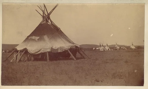 [Teepee in Native American Camp]