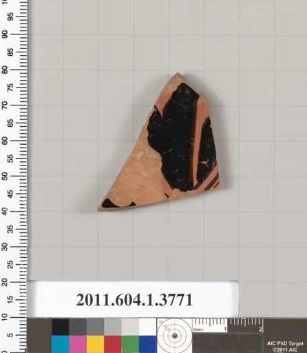 Terracotta fragment of a kylix (drinking cup)