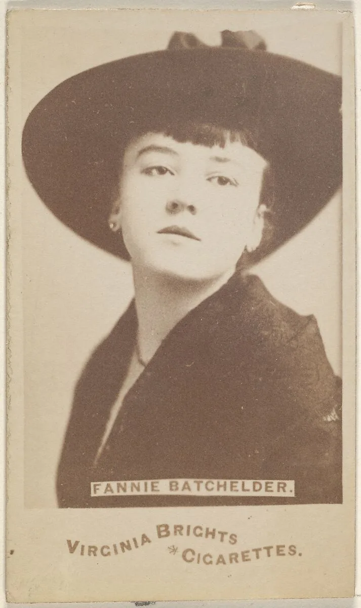 Fannie Batchelder, from the Actors and Actresses series (N45, Type 6) for Virginia Brights Cigarettes — Allen & Ginter