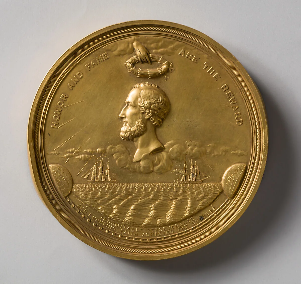 Congressional Medal to Cyrus W. Field for the Successful Laying of the Atlantic Cable — William Barber