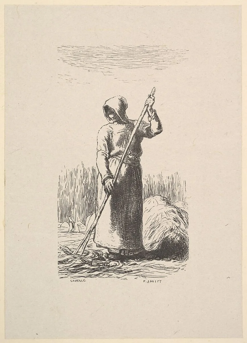 The Raker — Jean-François Millet|Jacques-Adrien Lavieille