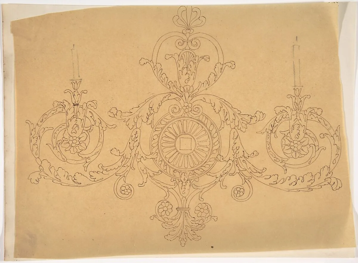 Scrolled Ornament Design — Anonymous, British, 19th century