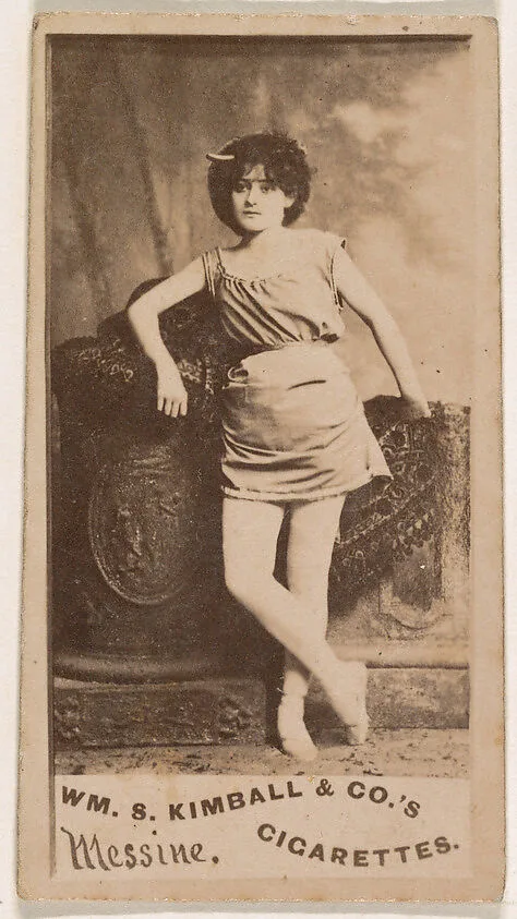 Miss Messine, from the Actresses series (N203) issued by Wm. S. Kimball & Co. — William S. Kimball & Company