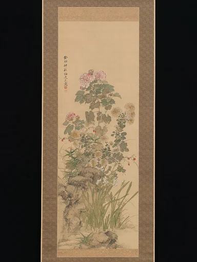 秋草花図|Flowers and Grasses of Autumn