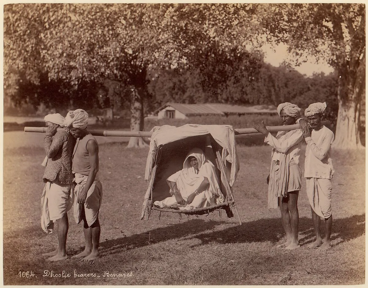 Dhoolie Bearers - Benares — Unknown