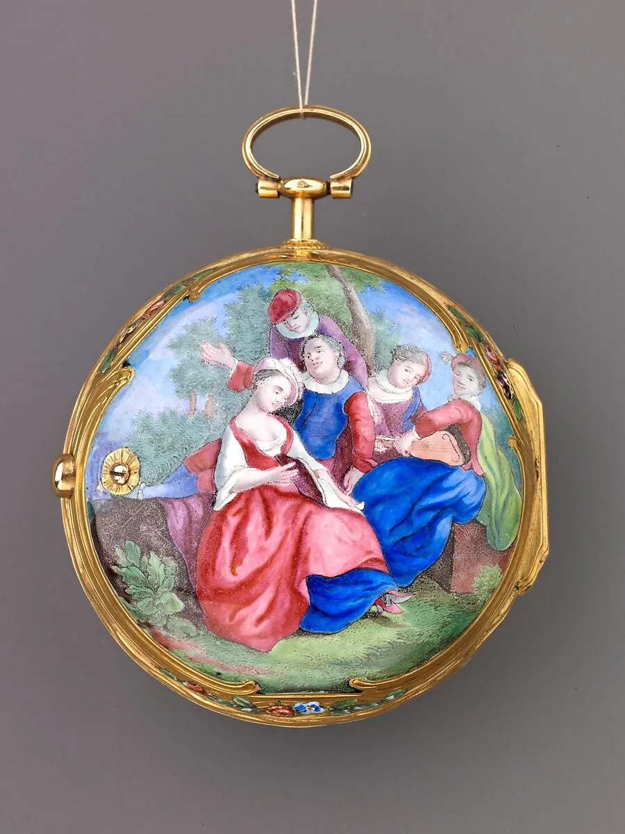 Watch Painted with a Pastoral Scene — Unknown
